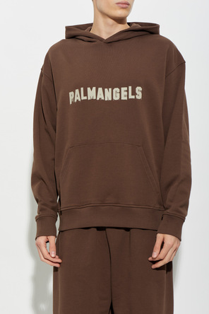 Palm Angels Printed cotton hoodie
