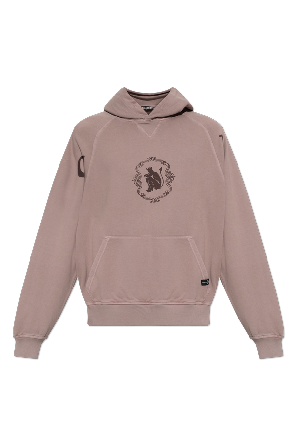 Cotton sweatshirt with print od Palm Angels