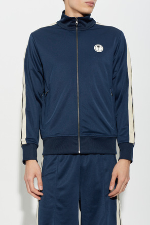 Palm Angels Zip-up sweatshirt with stand collar