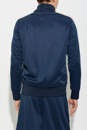 Palm Angels Zip-up sweatshirt with stand collar