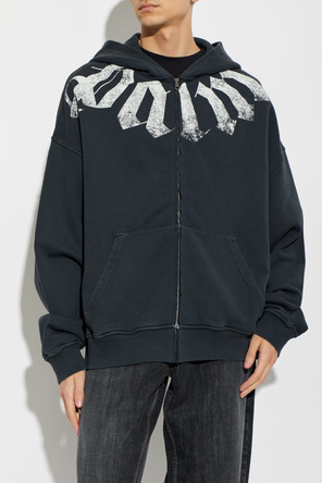 Palm Angels Hooded zip-up sweatshirt