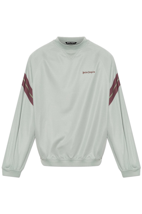 Cotton sweatshirt with embroidered logo od Palm Angels