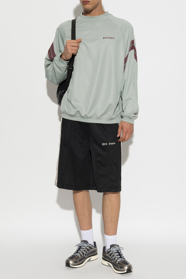 Palm Angels Cotton sweatshirt with embroidered logo
