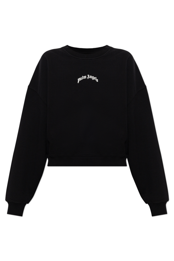 Cotton sweatshirt with printed ‘oversize’ logo od Palm Angels