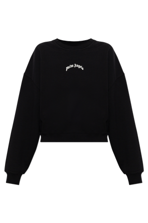 Cotton sweatshirt with printed ‘oversize’ logo