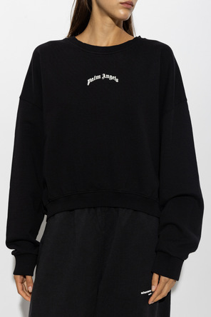 Palm Angels Cotton sweatshirt with printed ‘oversize’ logo