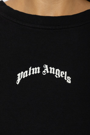 Palm Angels Cotton sweatshirt with printed ‘oversize’ logo