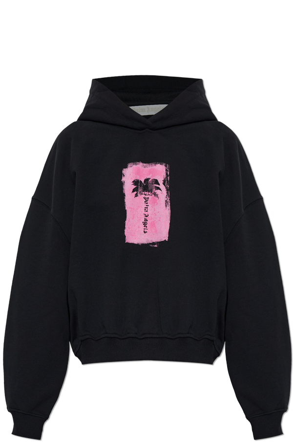 Cotton sweatshirt with print od Palm Angels