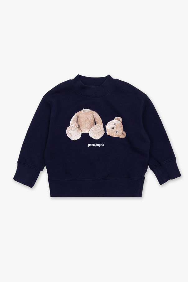 Palm Angels Kids Sweatshirt with teddy bear motif