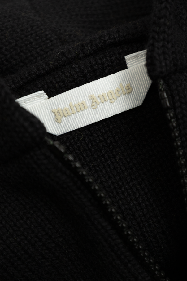Palm Angels Kids Cardigan mit Wollabschluss