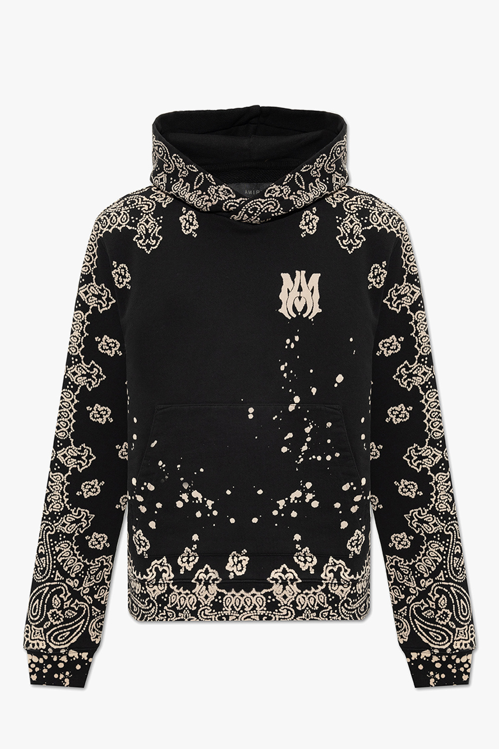 Amiri hoodie lace-trim with logo