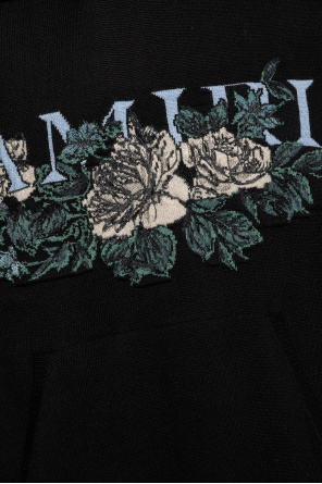 Amiri TEEN earth-print cotton hoodie