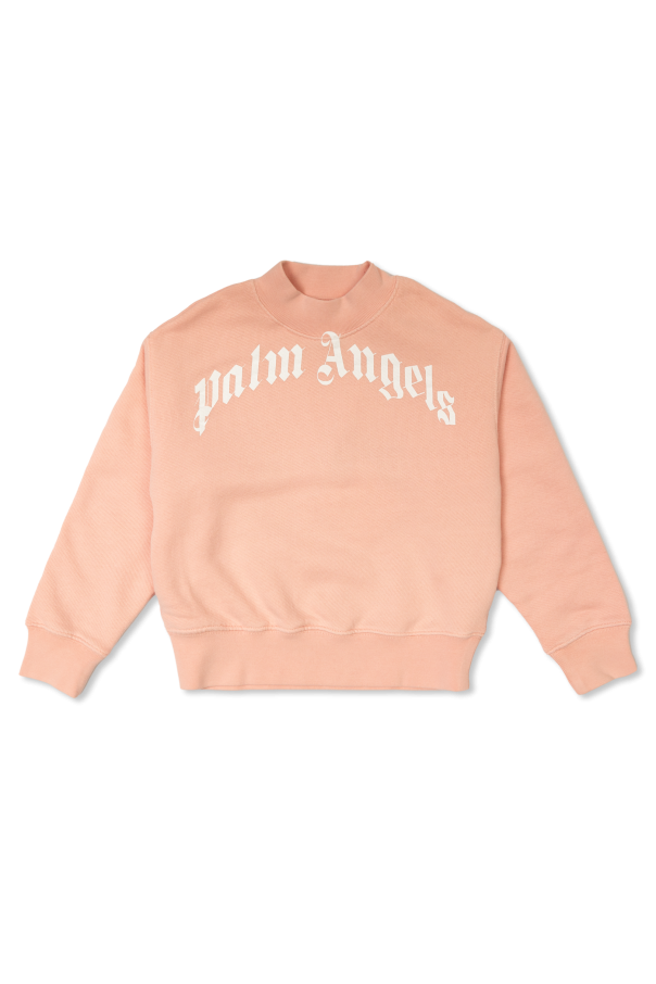 Palm Angels Kids River Island Caqui sweatshirt met pofmouwen en embleem in roze