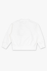 Palm Angels Kids WHITE Sweatshirt with teddy bear
