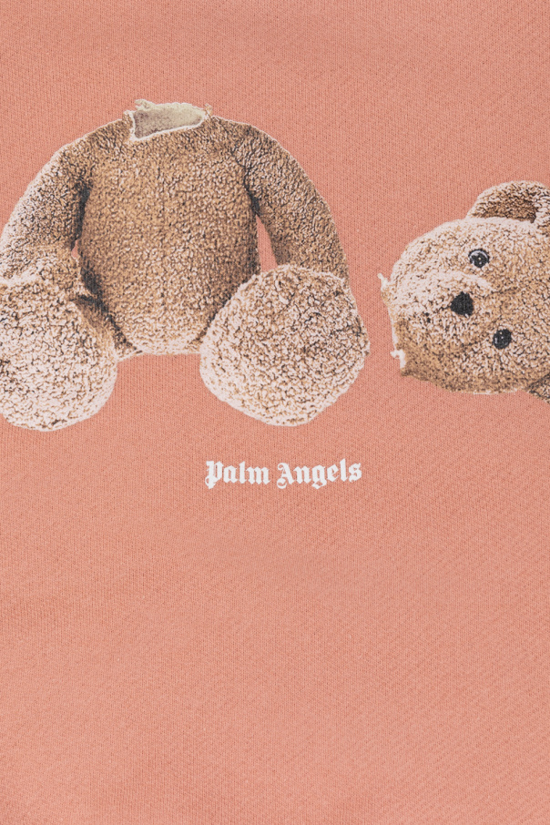 Palm Angels Kids Topman T-shirt grigia con stampa "Respect"