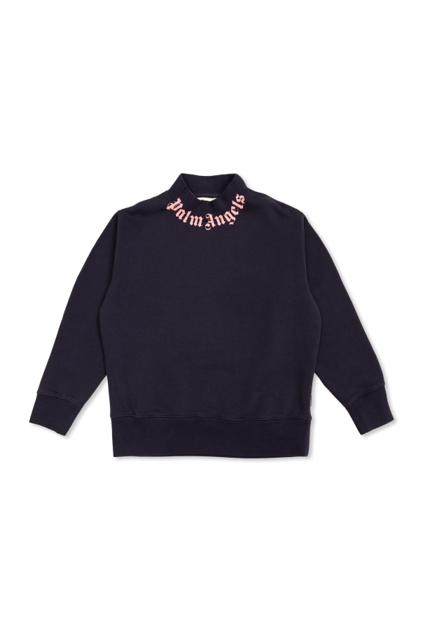 Sweatshirt with a stand-up collar od Palm Angels Kids