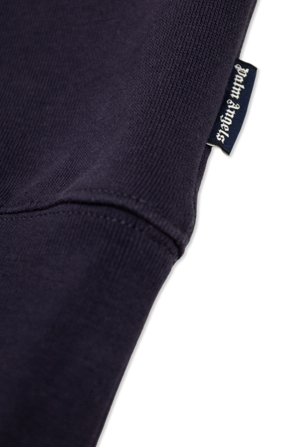 Palm Angels Kids Sweatshirt with a stand-up collar
