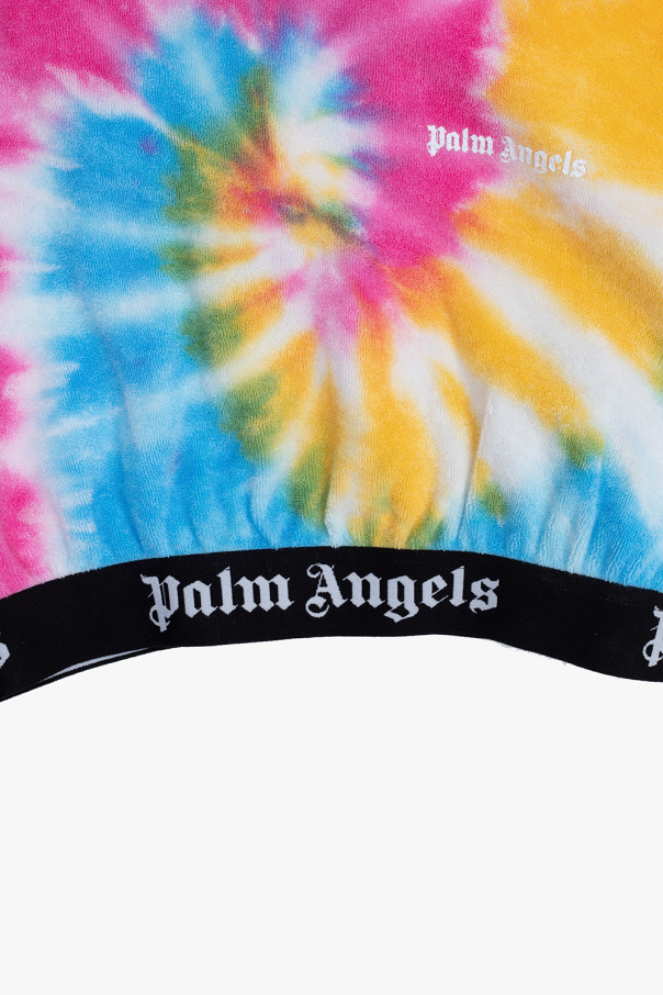Palm Angels Kids Sherpa Panelled hoodie