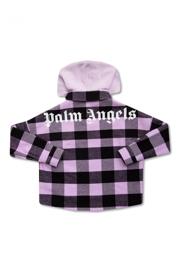 Palm Angels Kids Shirt with detachable hood