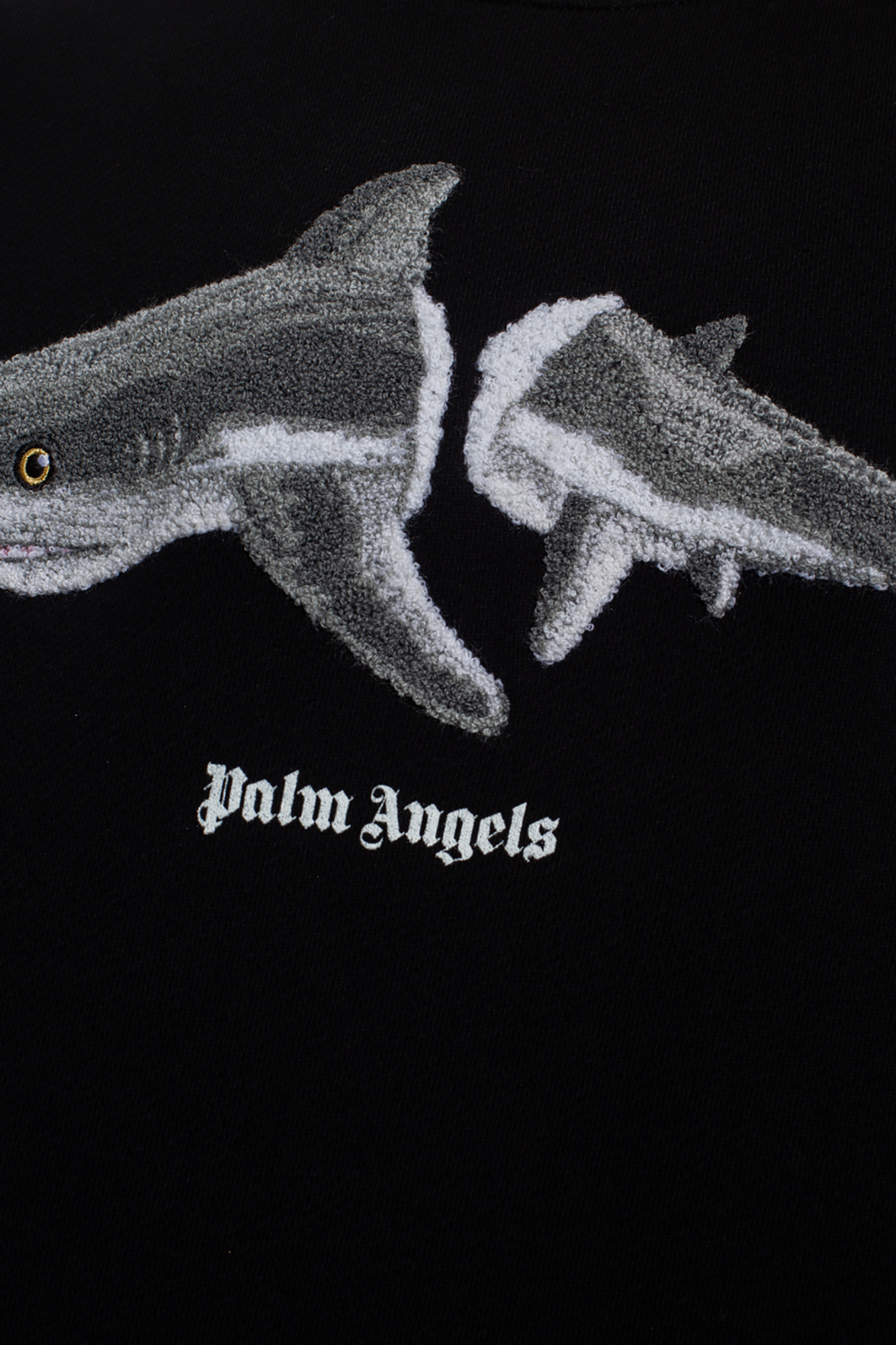 Palm Angels Long Sleeve Pocket Detail Cotton Shirt