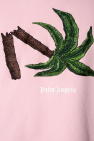 Palm Angels Camiseta T-Shirt Feminina Joss Basica Gato Branco