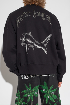 Palm Angels Embroidered heart sweatshirt