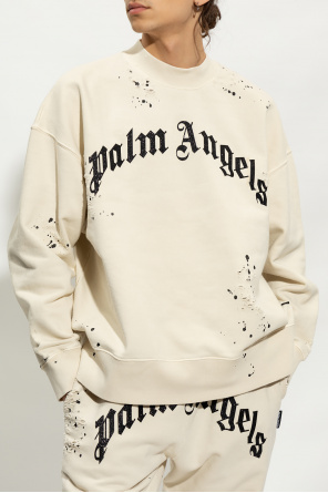 Palm Angels Sweatshirt linen with logo