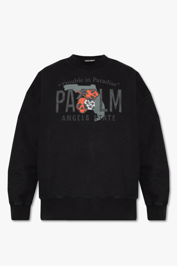 Palm Angels Printed two-tone sweatshirt