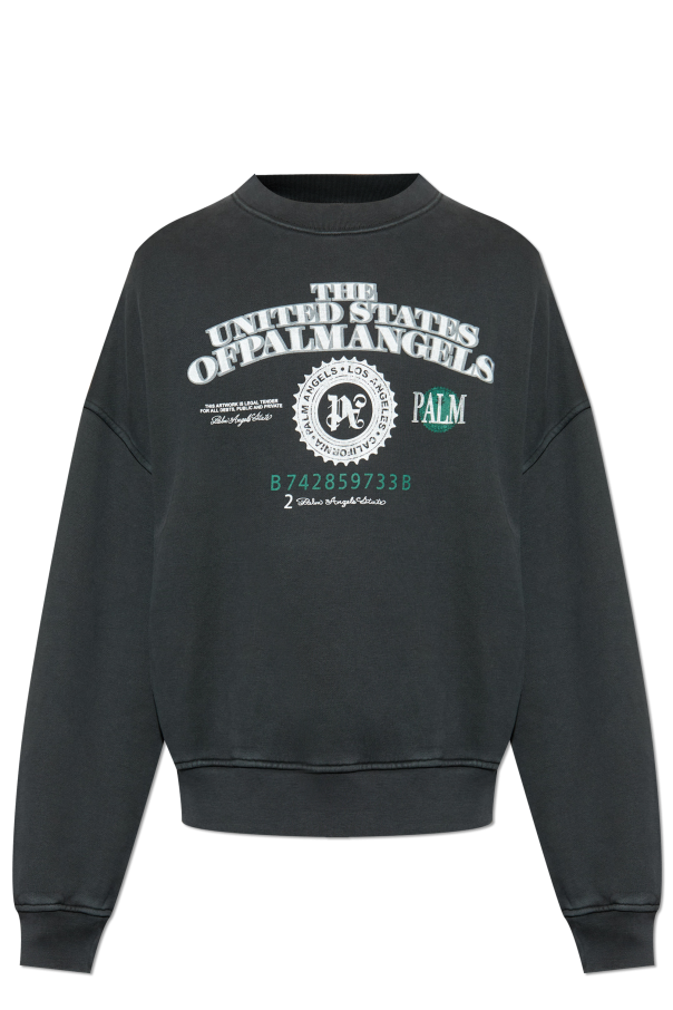 Sweatshirt with print od Palm Angels