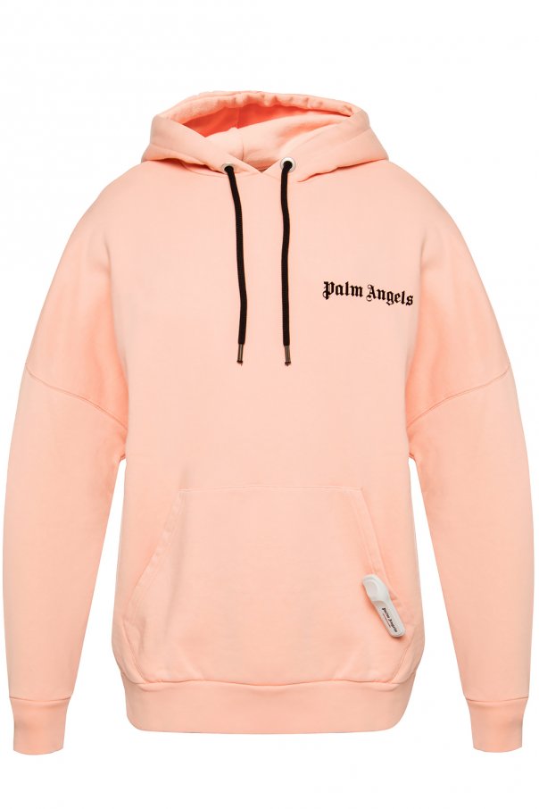 palm angels multicolor logo hoodie