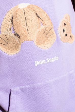 Palm Angels Logo Textured hoodie