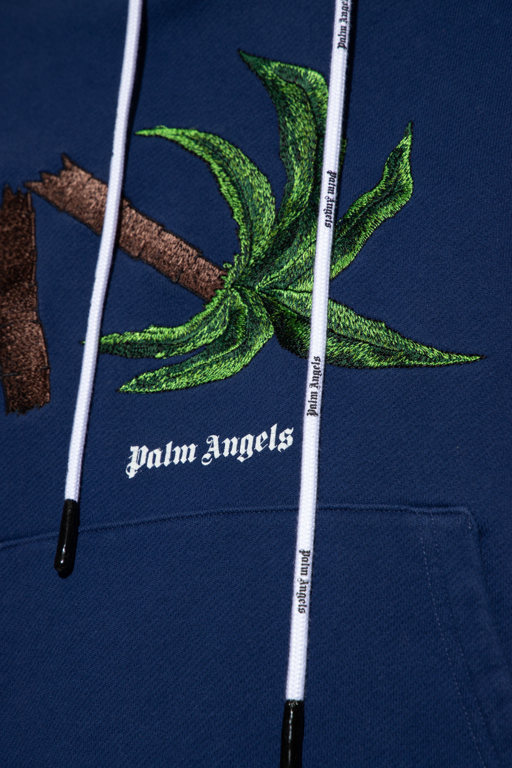 Palm Angels Lightweight Cotton Jersey T-shirt With Monile And Organza Inserts