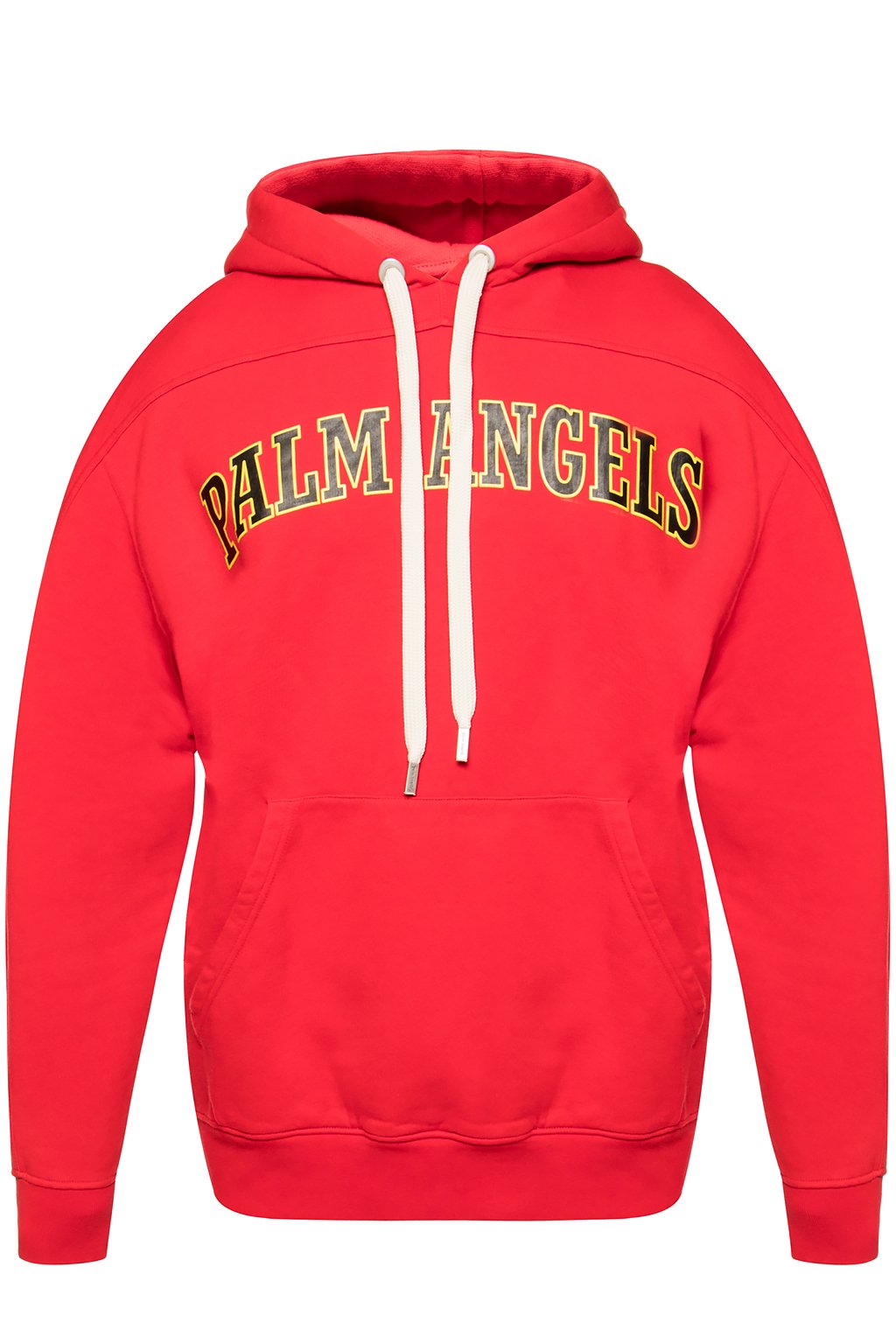 palm angels red hoodie