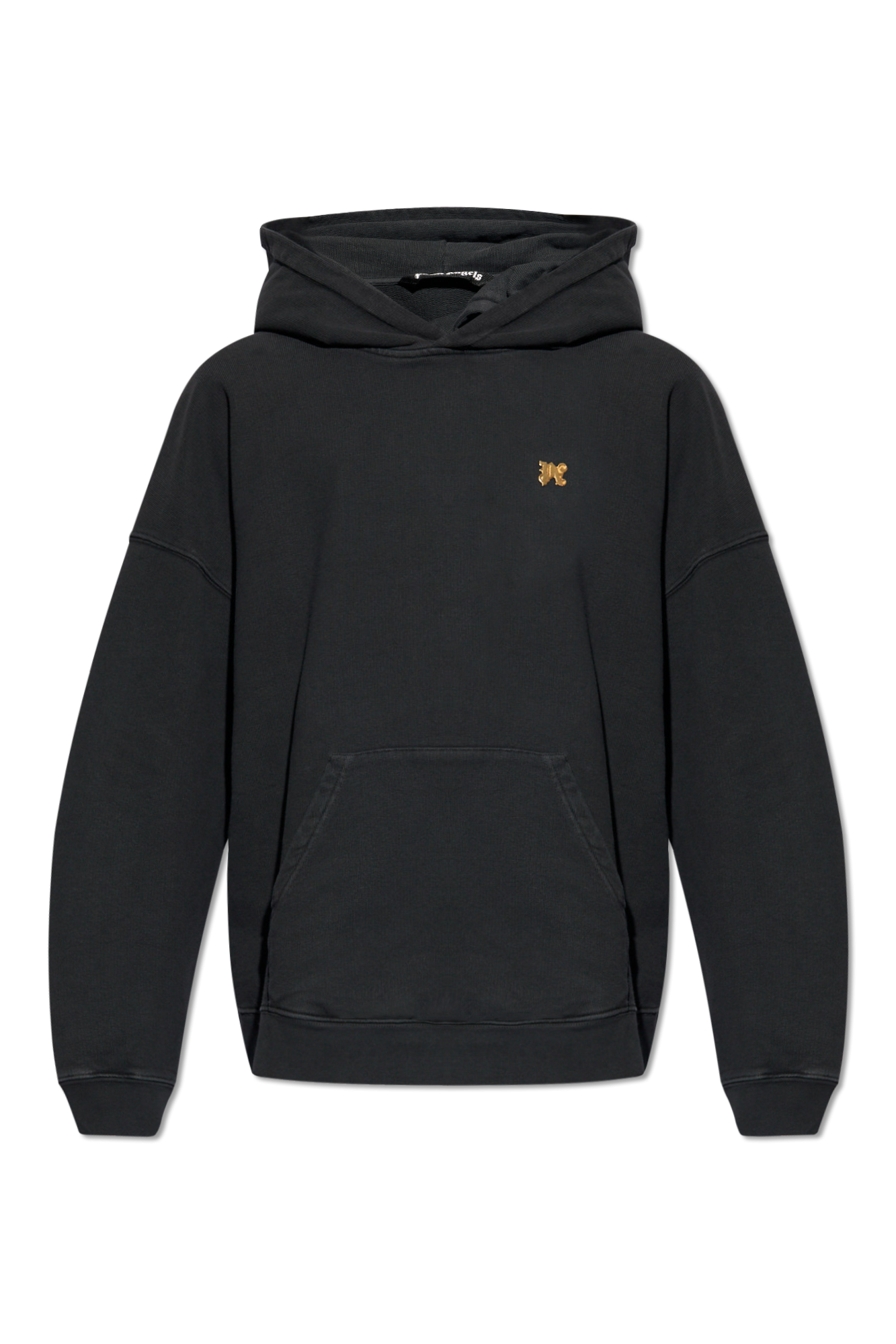 Palm Angels All Over Logo Print Hoodie Black – Court Order