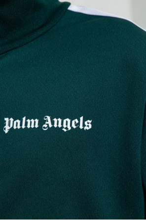 Palm Angels Bolongaro Trevor raw edge washed hoodie in blue