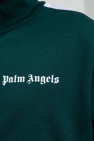 Palm Angels Woman Short White T-shirt With Bear Print