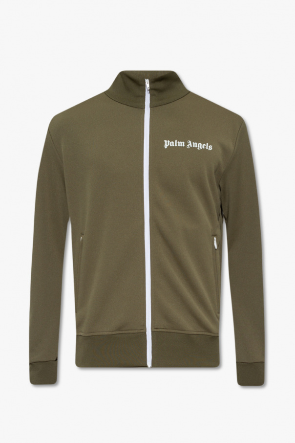 Palm Angels stone island junior zipped logo patch hoodie item