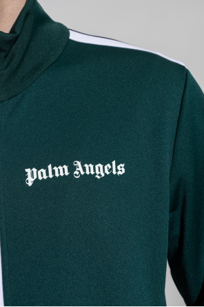 Palm Angels PAUL SMITH fine-knit stripe-trim knitted jacket Black