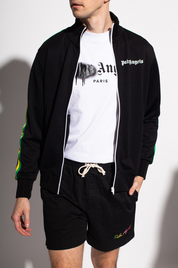 PALM PARIS TRACK JACKET in black - Palm Angels® Official