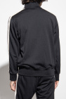 Palm Angels BLACK Sweatshirt with standing collar