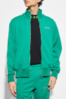 Palm Angels GREEN Sweatshirt with standing collar