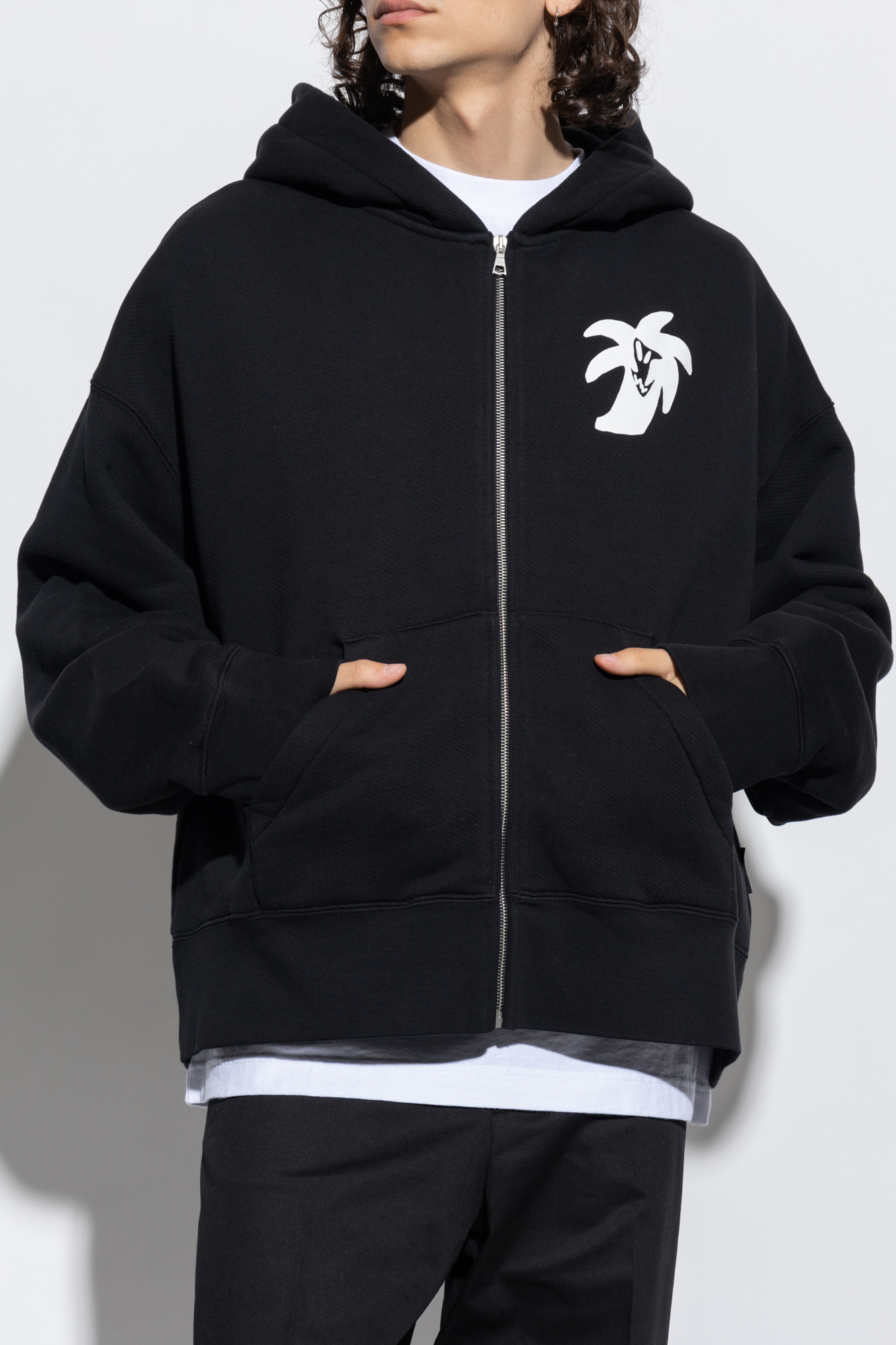 Palm Angels Logo-printed hoodie