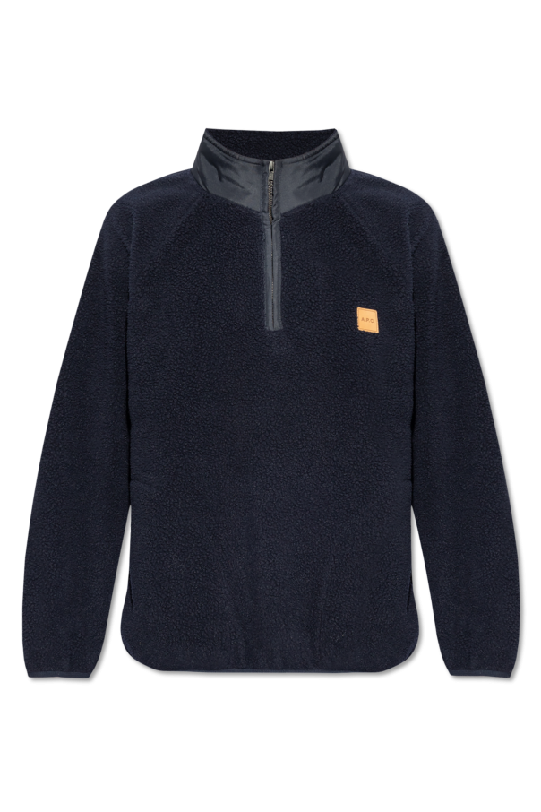 A.P.C. Fleece with a stand-up collar