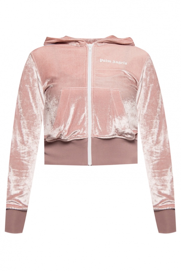palm angels pink hoodie
