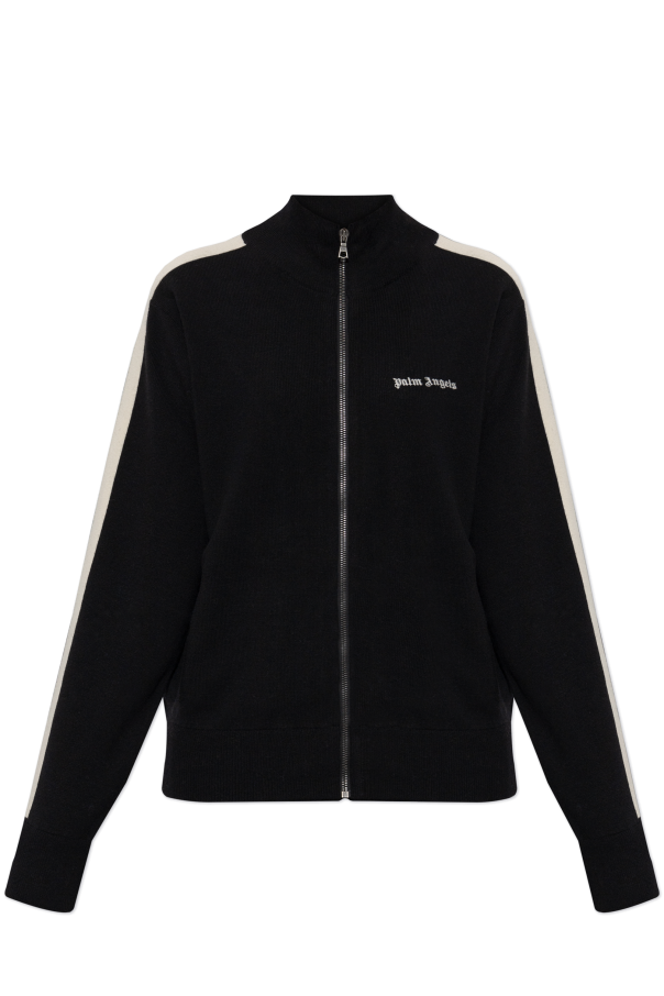 Cardigan with embroidered logo od Palm Angels