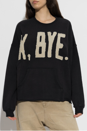 R13 'Oversize' sweatshirt with a 'vintage' effect
