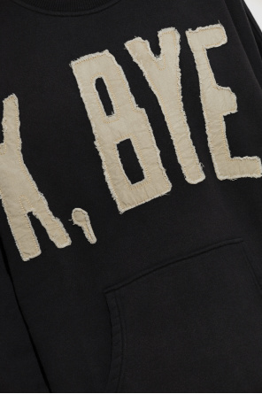 R13 'Oversize' sweatshirt with a 'vintage' effect