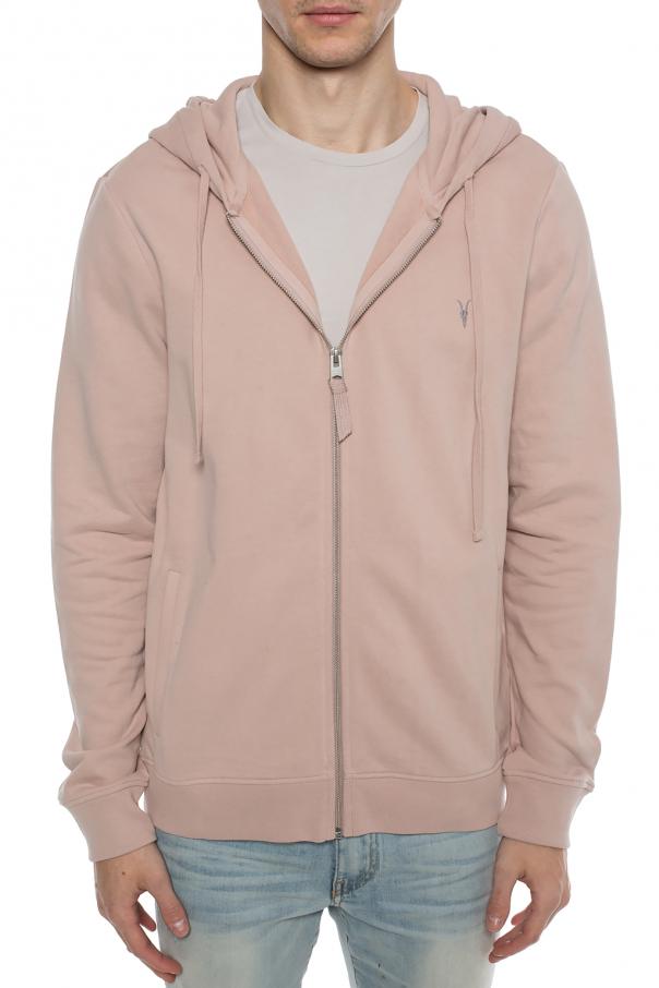 all saints pink hoodie