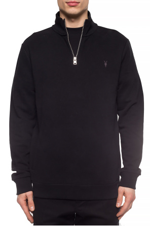 AllSaints ‘Raven’ Black sweatshirt with logo