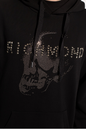 John Richmond Tribeca cotton hoodie with front logo